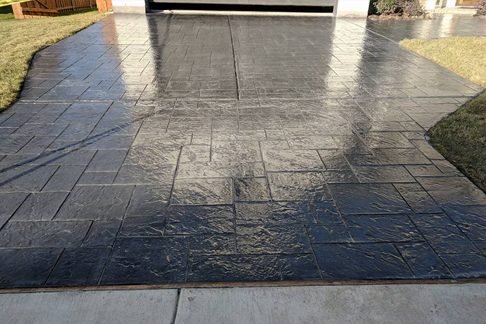 Stamped Concrete Driveway – Brampton, ON