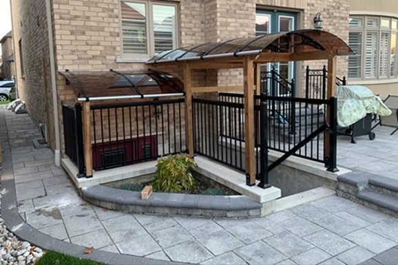 Basement Side Entrance with Canopy – Toronto, ON